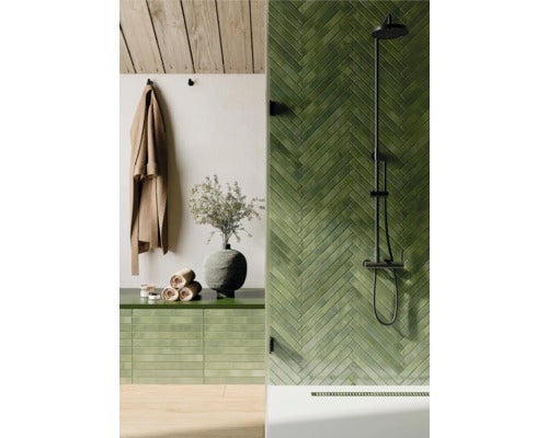 Japandi wandtegel Colors groen 45x4.8cm