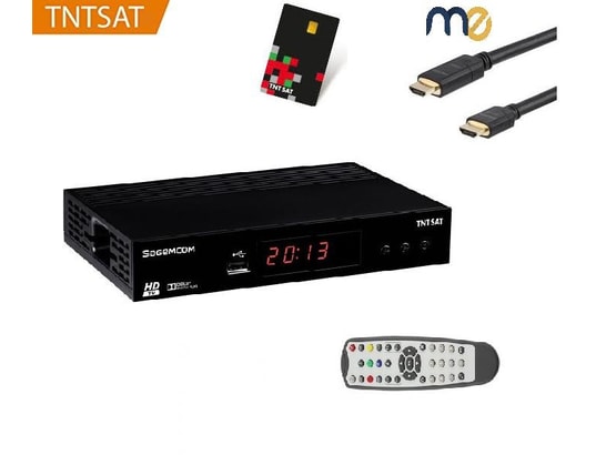 CAHORS - Décodeur TNT TNTSAT Satellite Récepteur TNT décodeur - + câble HDMI 1.5 M...