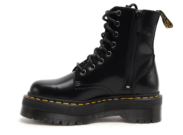 Dr martens boots bottine plates femme jadon smooth noir
