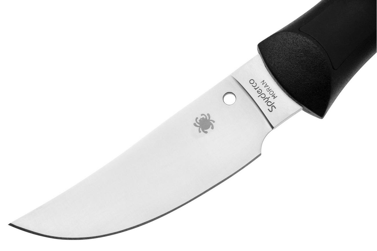 Spyderco Moran Upswept FB01P Black FRN, vaststaand mes