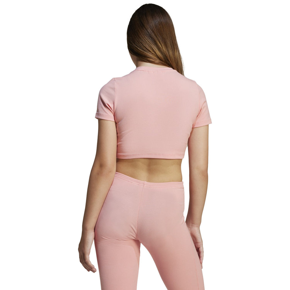 Køb adidas Originals Semi Pink Spark Rib Crop T-shirt