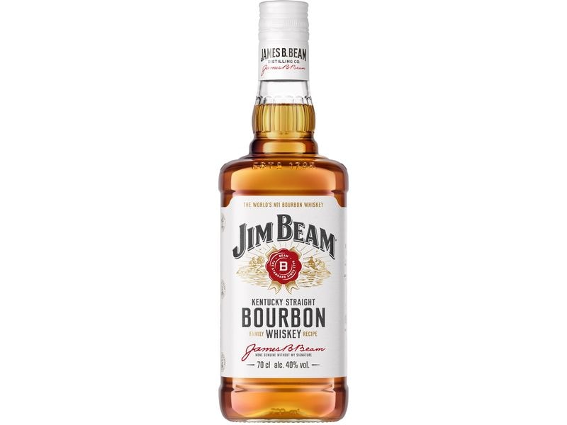 Jim Beam Kentucky Straight Bourbon Whiskey 0.7 l Eleganter, weicher und raffinierter Bourbon aus Amerika