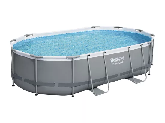 Piscine tubulaire Power Steel ovale 4,88 x 3,05 x1,07 m - Bestway