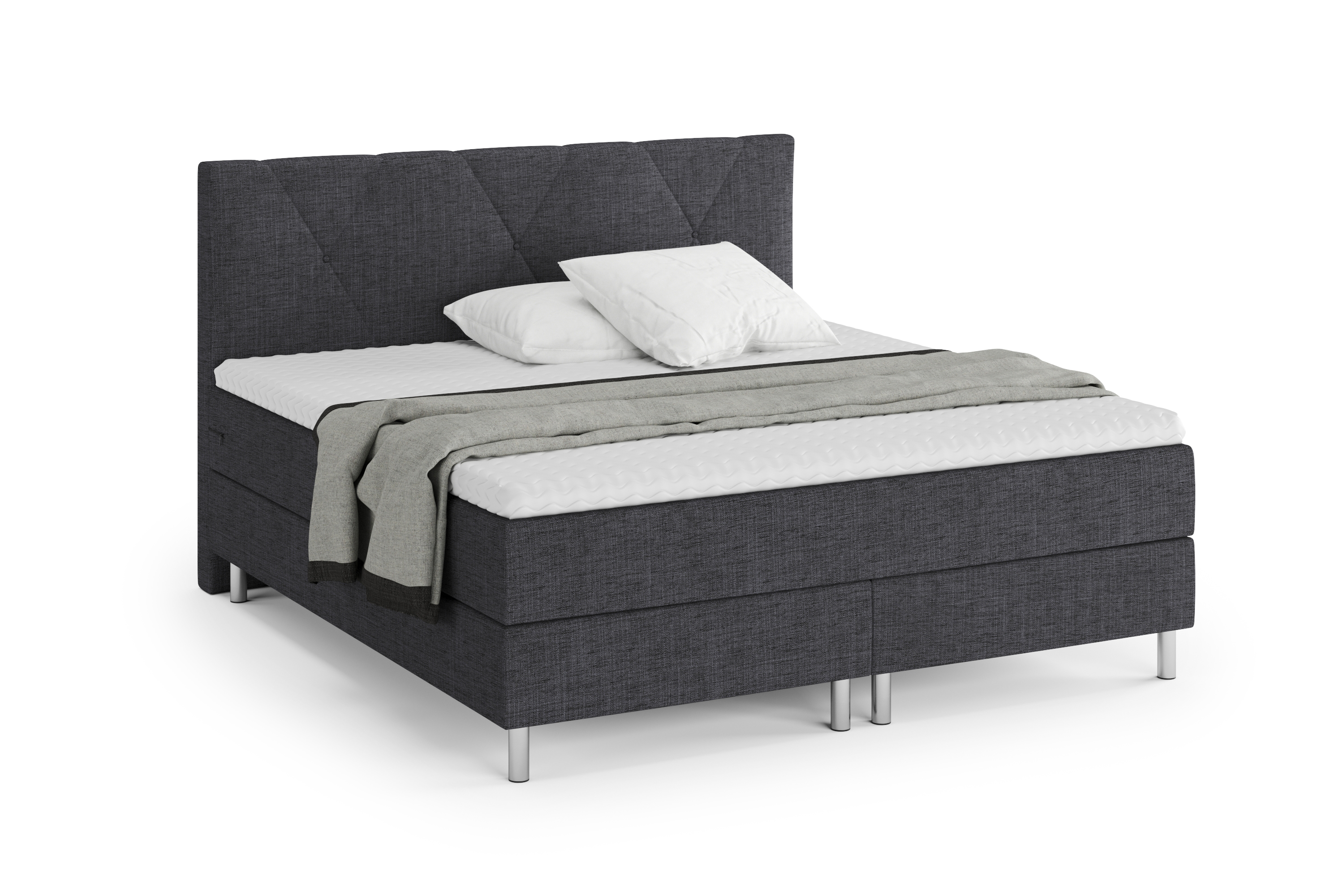 Boxspringbett TWILIGHT 180 x 200 cm anthrazit