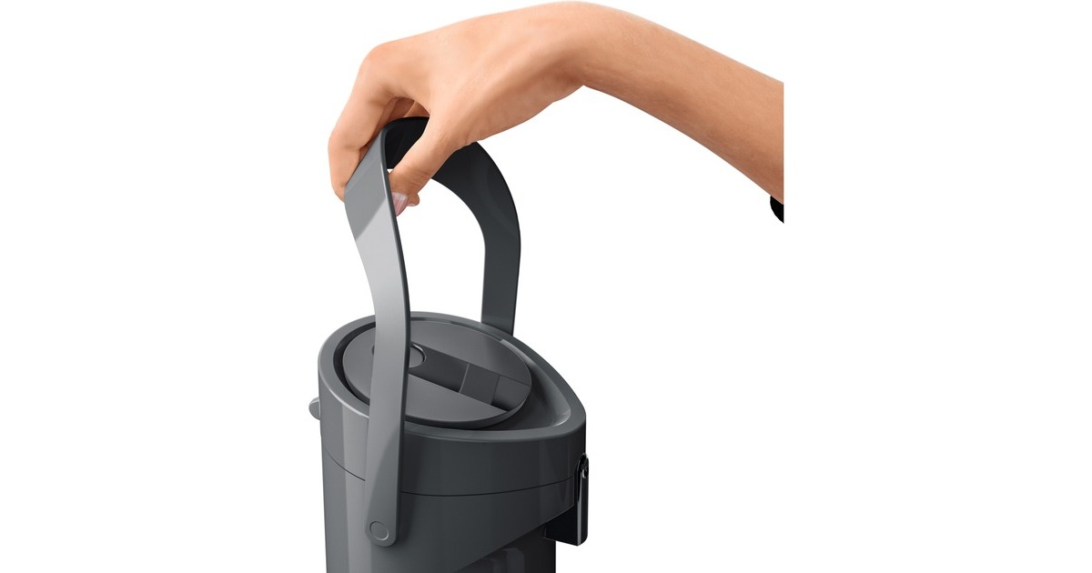 EmsaPONZA Pompthermoskan 1,9 Liter isoleerkan  (Antraciet, Comfort Press)