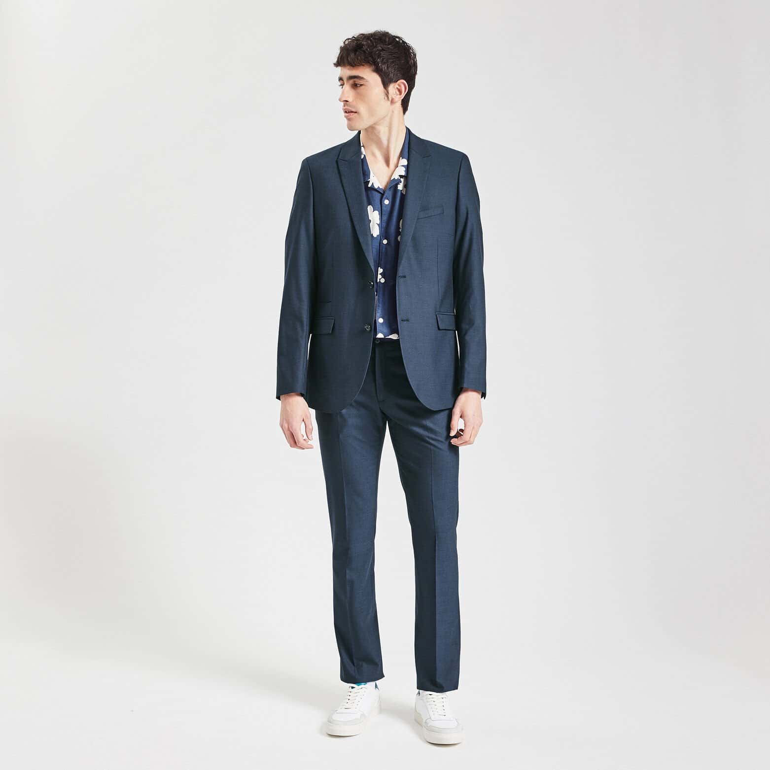 Veste de costume regular Bleu moyen