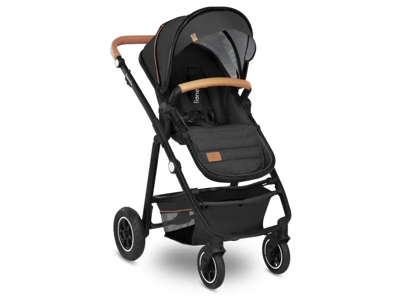 Lionelo Strollers - Kombivogn- Amber 3 i 1 grå grafit