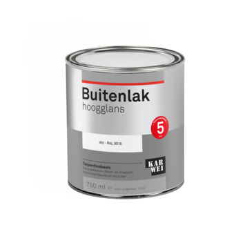 Karwei buitenlak hoogglans wit 750 ml