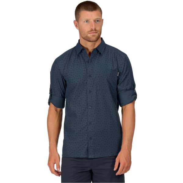 Chemise randonnée REGATTA MINDANO V LS BLUE WING SMALL FLORAL