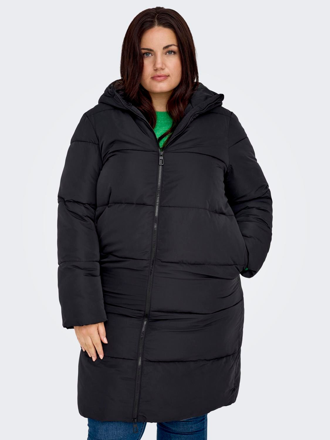 CARABBIE Steppmantel Black