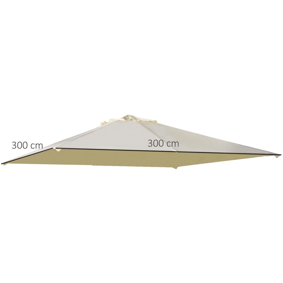 Outsunny Ersatzdach für Pavillon beige