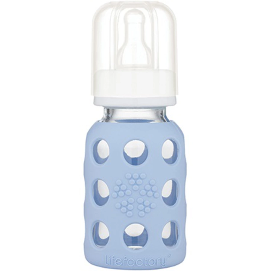 lifefactory Babyflasche aus Glas in blanket 120ml