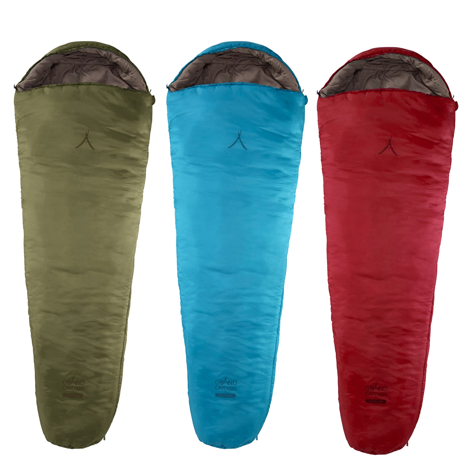 Winter Mumien Schlafsack 3 Jahreszeiten Lang Grand Canyon Kansas 190 XL -16°C Farbe: Caneel Bay