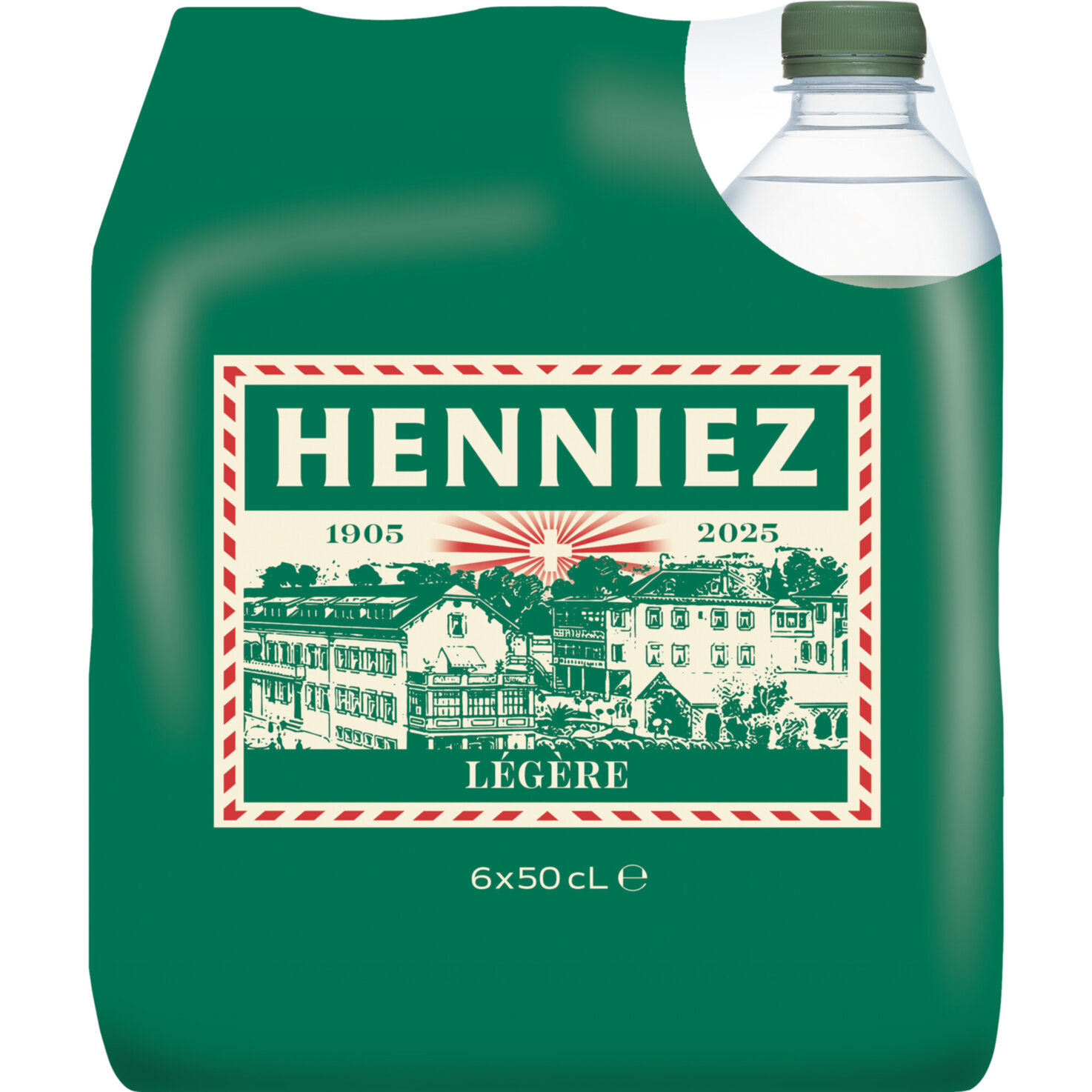 Henniez Grün Mineralwasser mit wenig Kohlensäure 6x50cl -300cl