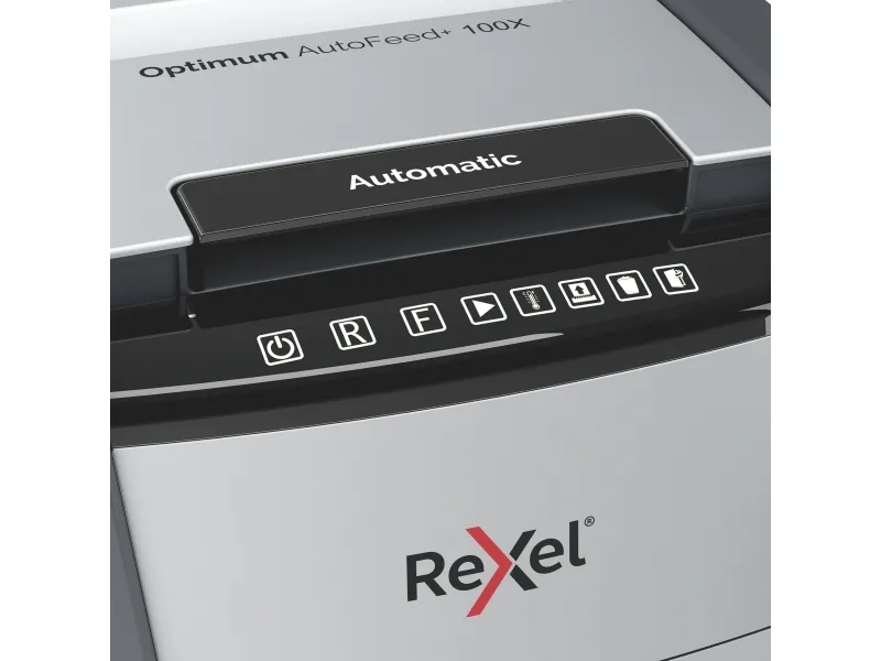 Makulator Rexel Optimum AutoFeed  100X krydsmakulering 4x28 mm (P-4)