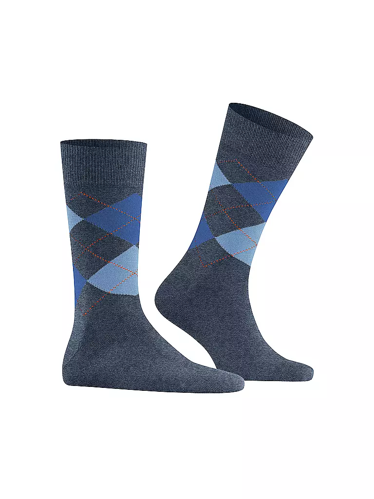BURLINGTON Herren Socken EDINBURGH 40-46 dark blue mel blau
