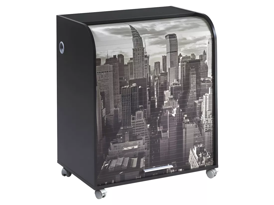 Bureau secrétaire à rideau Noir - TOP n°3