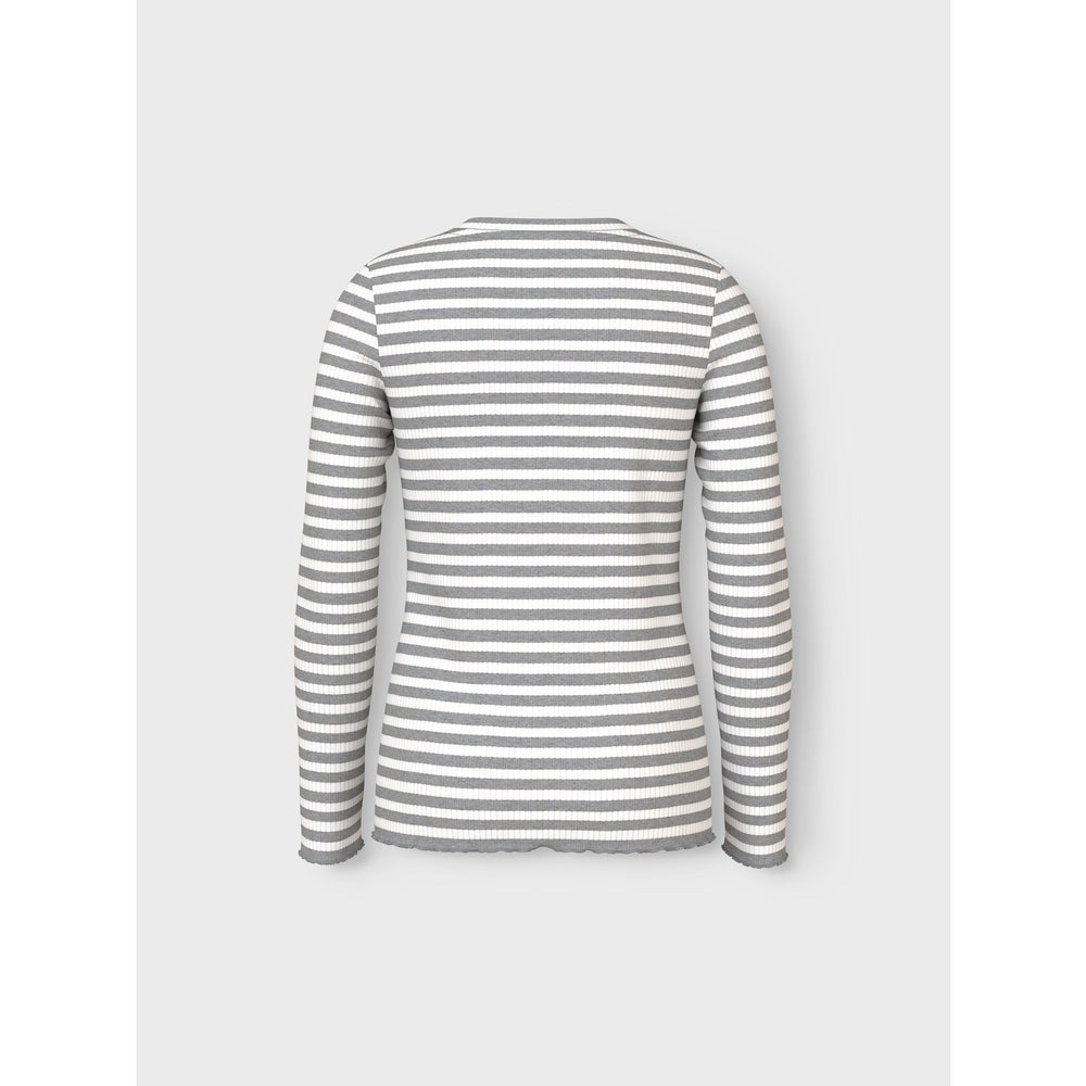 Køb Name It Grey Melange Cloud Dancer Nkfvemma Ls Slim Top
