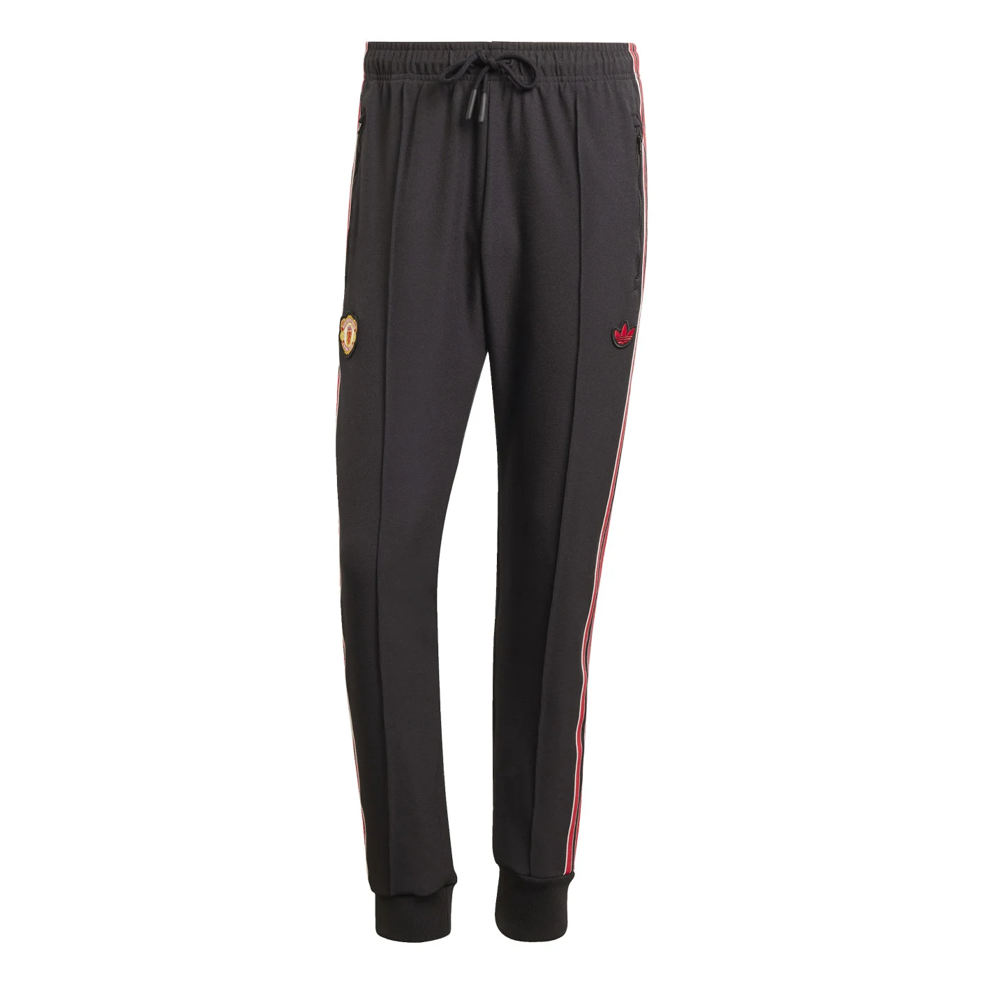 adidas Manchester United Icon Trainingspak Full-Zip 2024-2025 Zwart Rood