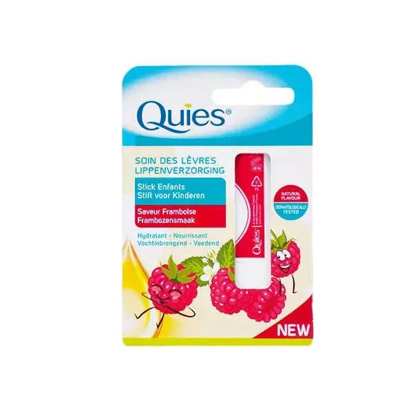 Batom infantil Quies sabor framboesa