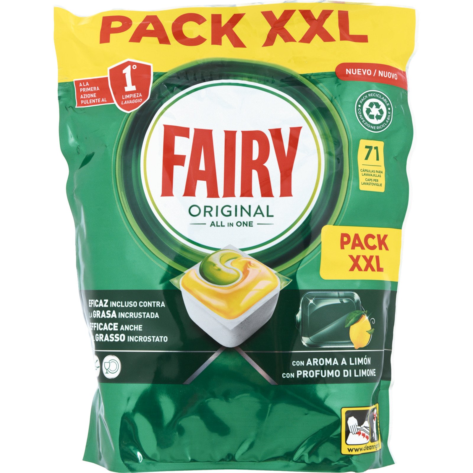 Fairy Original Lemon Geschirrspültabs 71 Tabs