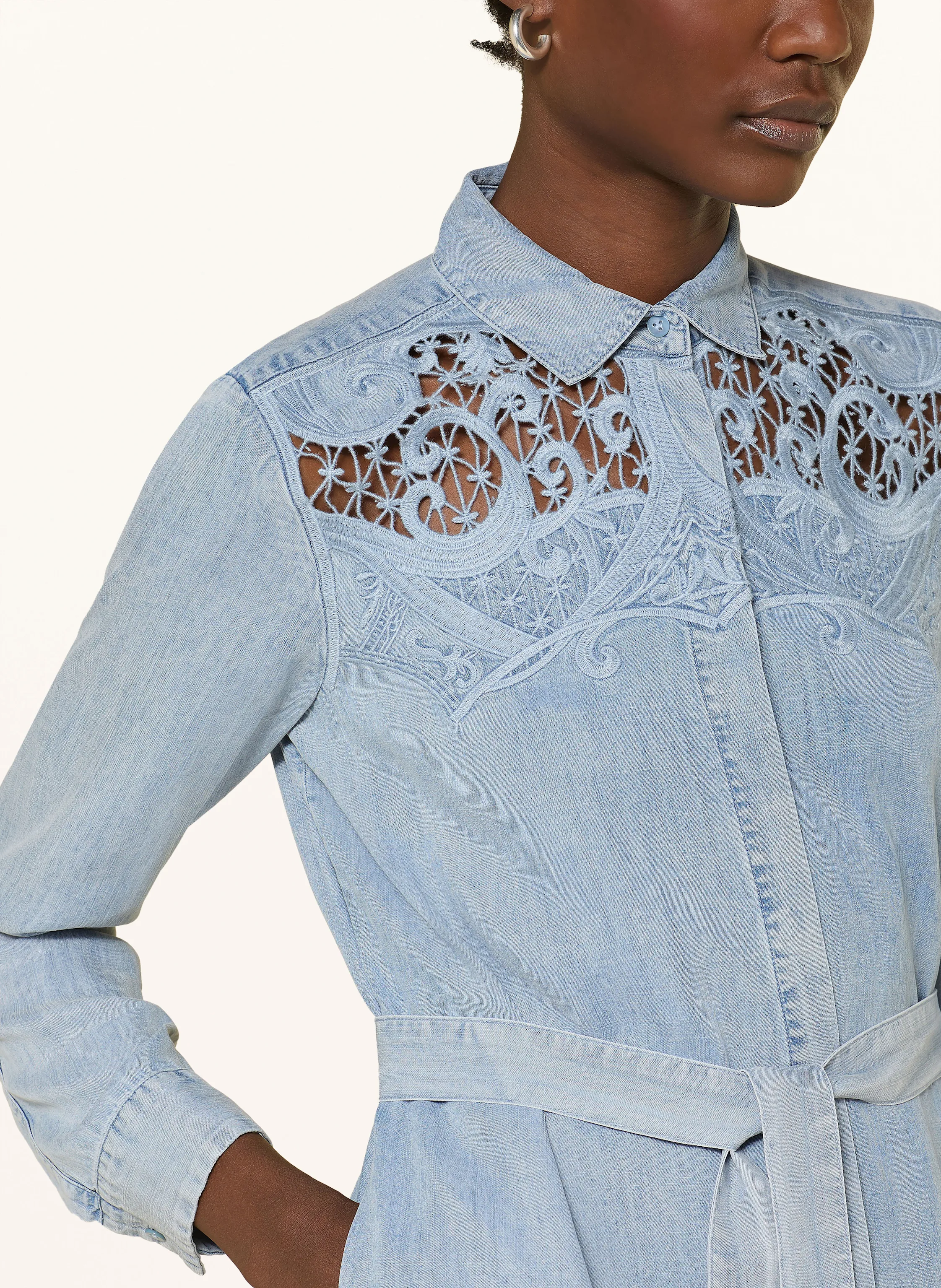 van Laack Hemdblusenkleid VL-KELLOUS-XX in Jeansoptik