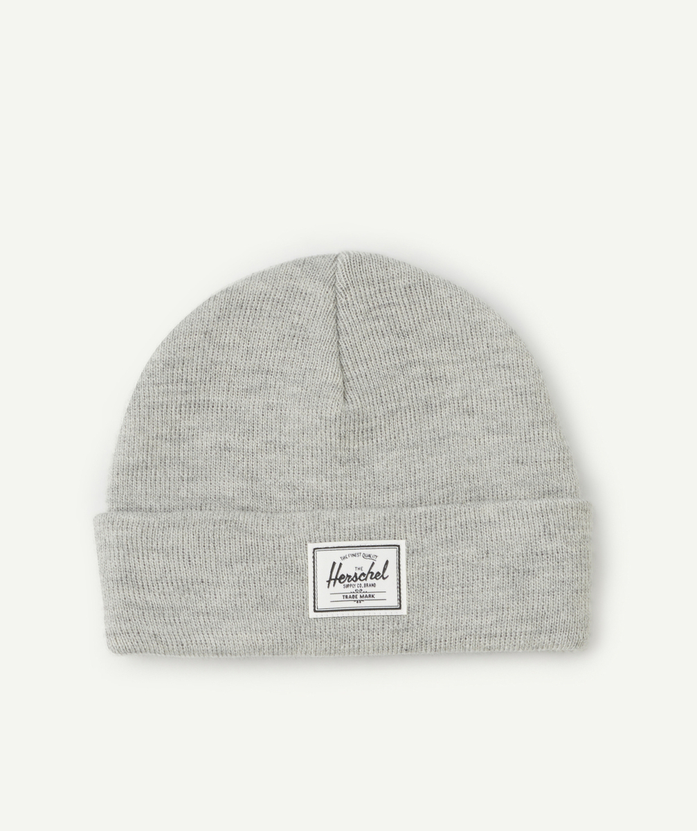 HERSCHELBONNET ADO ELMER SHALLOW EN MAILLE GRIS CLAIR