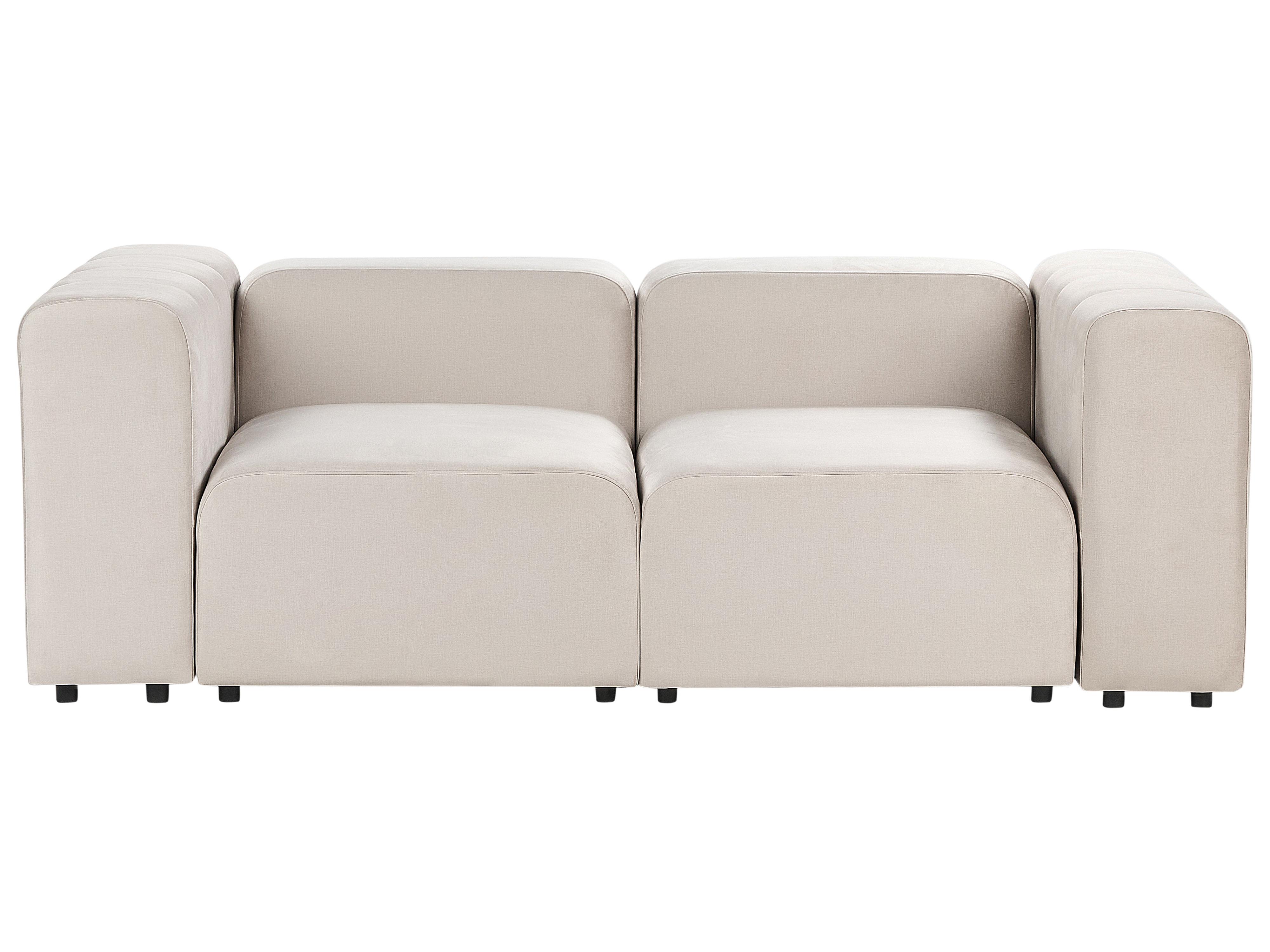 Modulaire bank 2-zits FALSTERBO Fluweel Beige