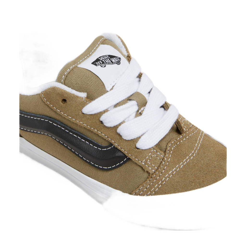 Knu Skoolsneakers olijfgroen/zwart