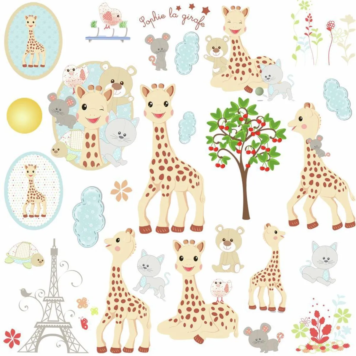 TheDecoFactory Stickers Sophie la Girafe