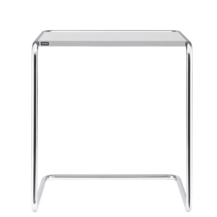 Thonet - B 97 a Satztisch, Chrom / Decklack reinweiss (RAL 9010)