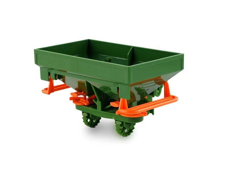 Amewi Traktor mit Düngerstreuer, Grün 1:24, RTR Ferngesteuerter Traktor mit Licht und Sound