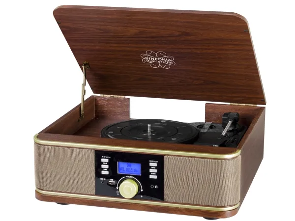 Trevi TT 1042 DAB, Rødbrun, Træ, 33,45,78 rpm, 33,45,78 rpm, Dreje, DAB, DAB , FM
