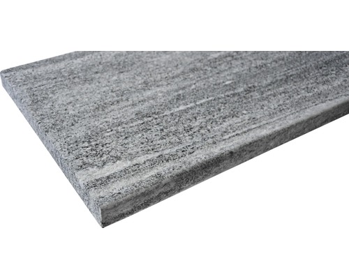 FLAIRSTONE Zwembadrand, Arctisch Gneis element, recht grijs, 2 lange zijden afgerond, 115 x 35 x 3 cm