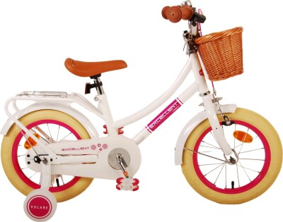 Volare - Børnecykel Med Støttehjul - 14'' - Excellent - Hvid