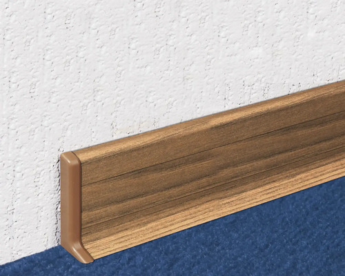 Eindstukken voor het vastklemmen van plinten met kabelgoot, donkergrijs, 50 mm