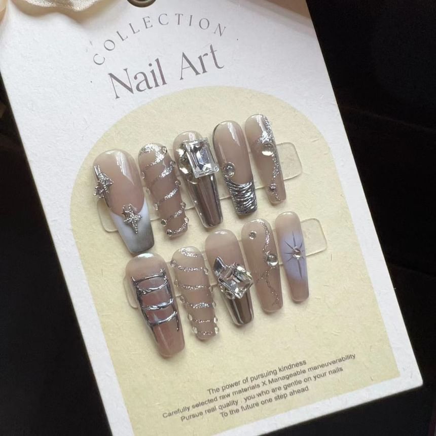 Miumi - Metallic Strass Druknagel