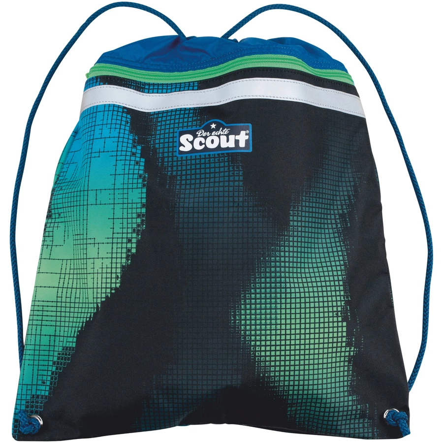 Scout Alpha Exklusiv Movie Star - Schulranzen Set 5tlg. Blue Pixel