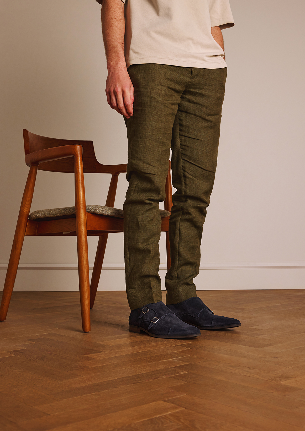 Zwarte leren veterschoenen