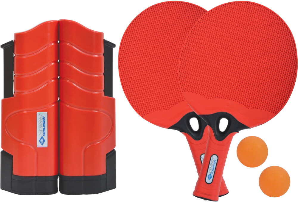 Donic-Schildkröt - TT-Set OUTDOOR FLEX, (2x Schläger   2 Bälle   1 Flex Net)
