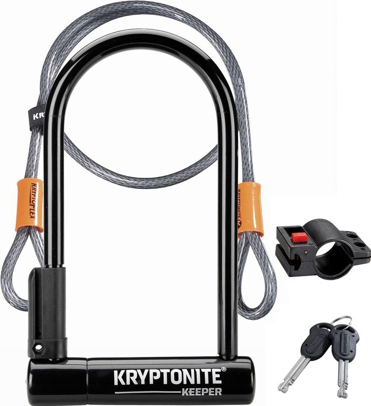 Kryptonite - Keeper Standard - Beugelslot - Zwart - ART-2 Slot - Kabel 120 cm