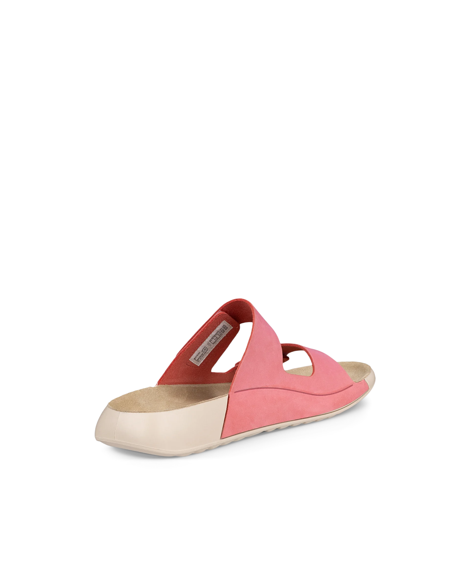 ECCO COZMO W Damen Nubuksandale mit zwei Riemen Pink
