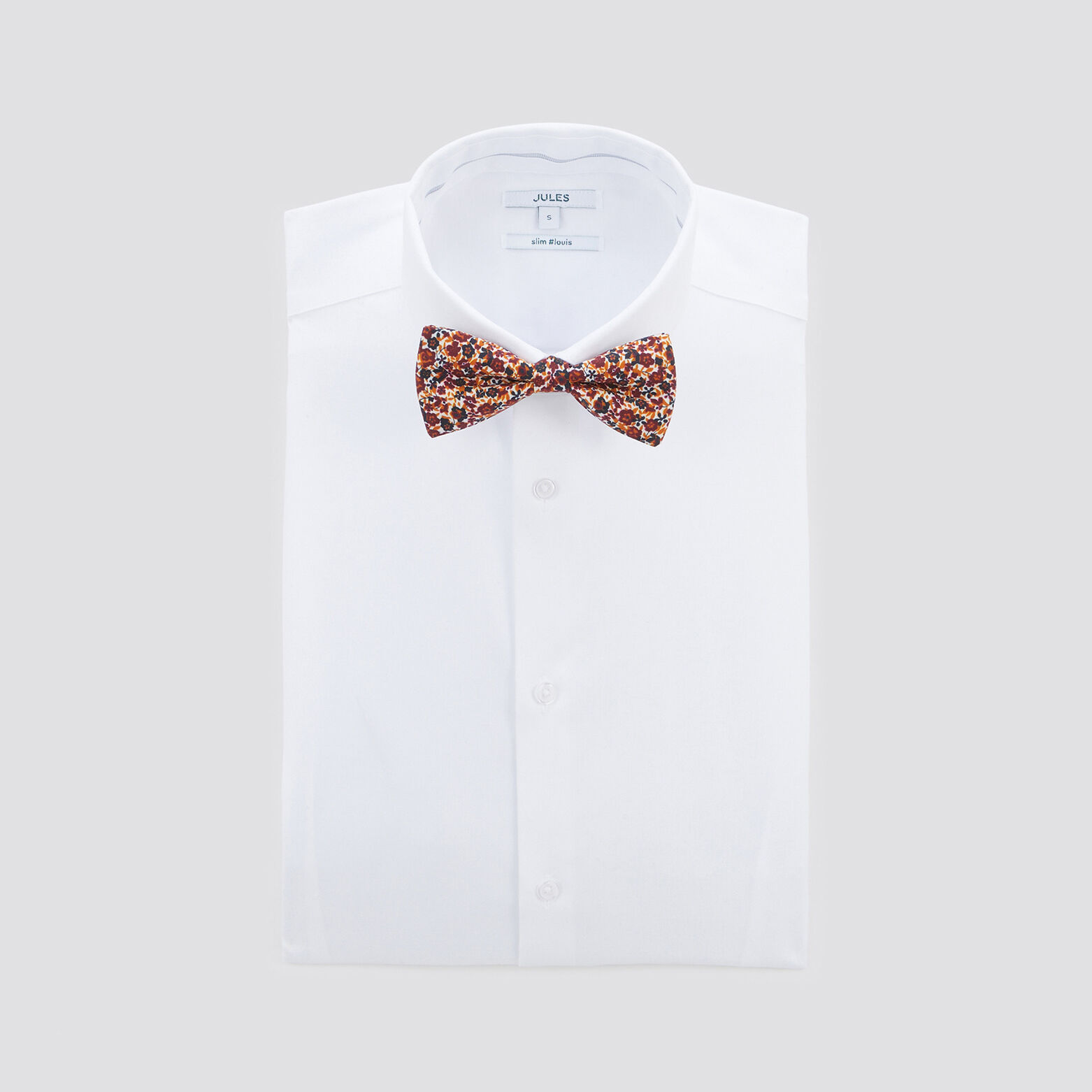 Nœud papillon fleuri Bleu foncé