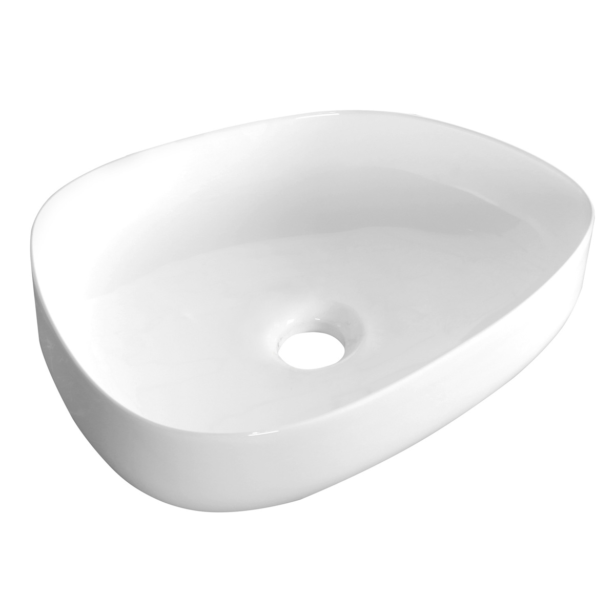 Kerra KR440 waskom organisch glans wit 36x48.5x13cm