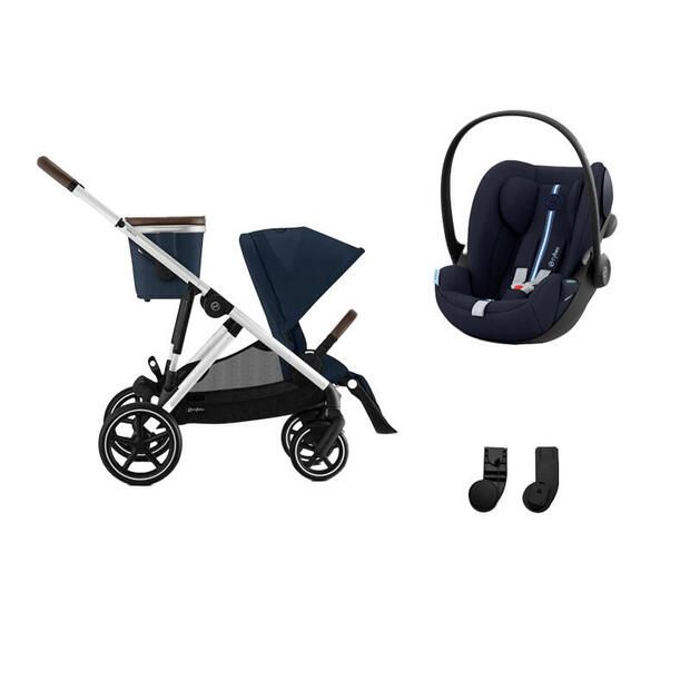 Poussette DUO Gazelle S SLV + Cloud G Plus Ocean Blue - CYBEX