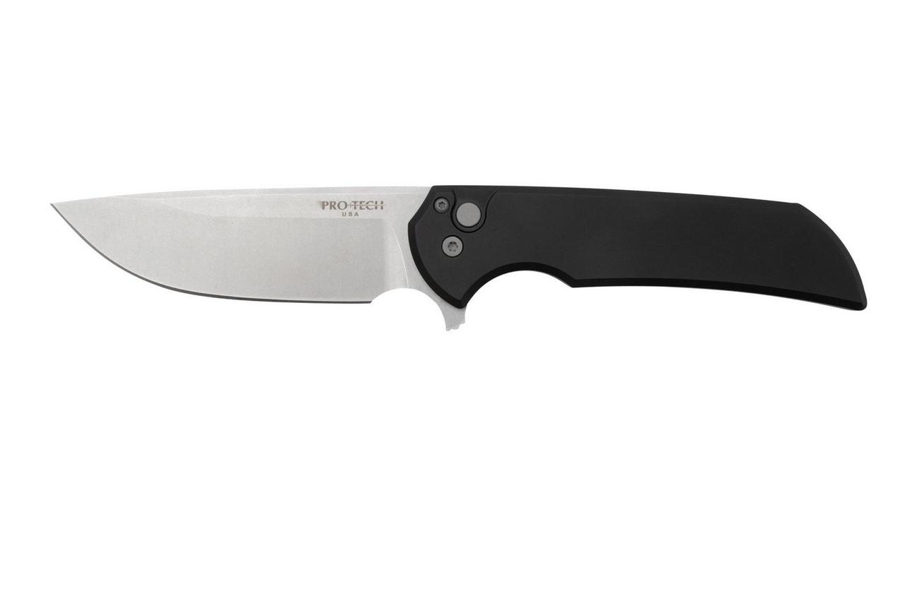 Pro-Tech Mordax MX101 Solid Black Handle, Stonewash Magnacut, zakmes