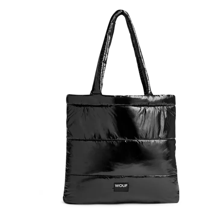 Wouf Tote bag matelassé Glossy | Noir