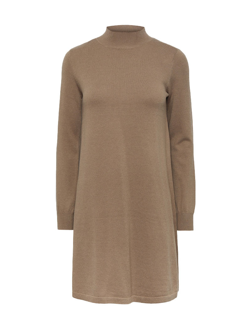 PIECES ROBE MANCHES LONGUES JALINA  MARRON