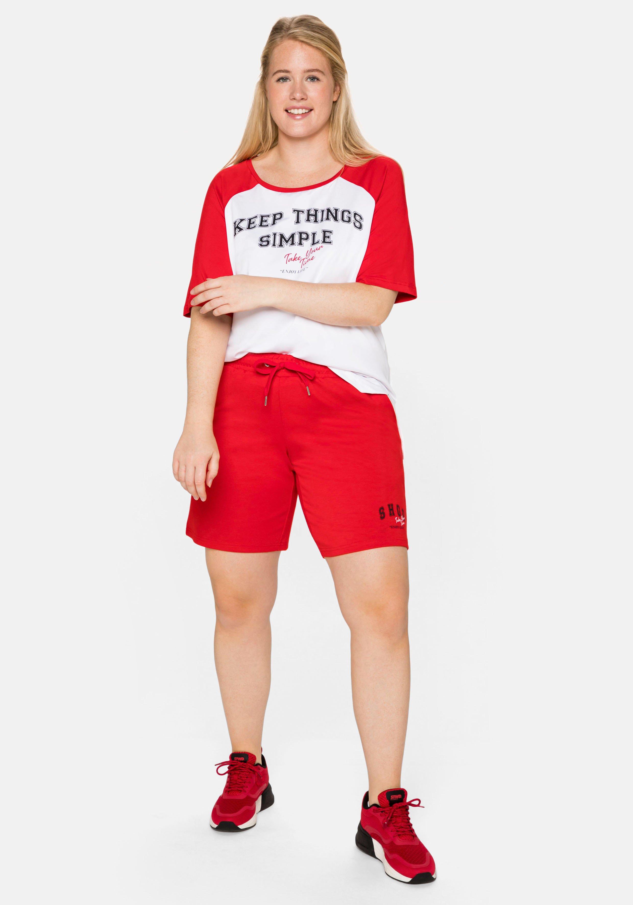 Funktionsshirt mit kontrastfarbenen Raglanärmeln