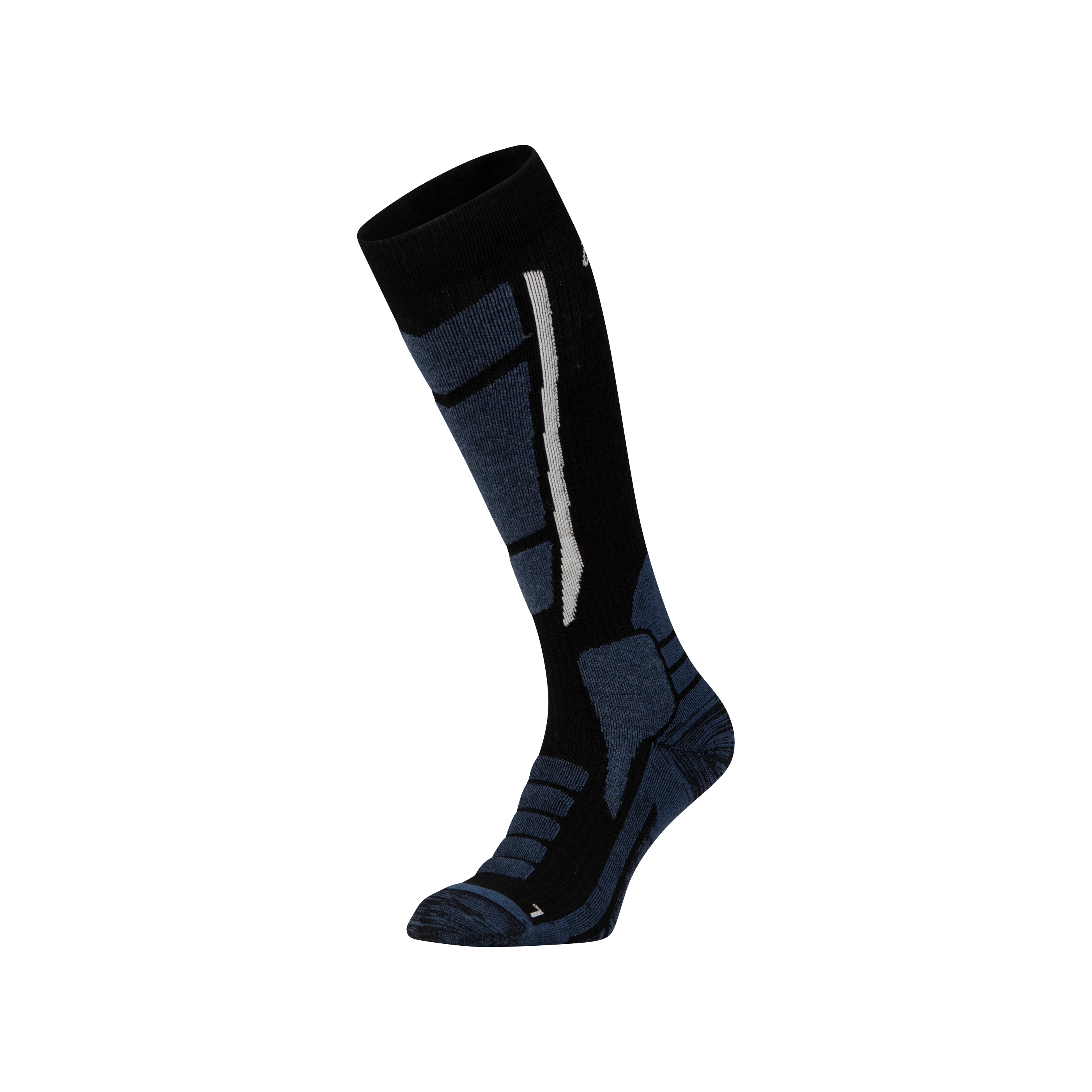 AllMountain Ski Merino Sock Black / Granite Blue